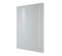 RAK Hestia LED Bathroom Mirror with Demister Pad and Shaver Socket 800 x 600mm - Mains Power