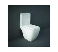 RAK Ceramics RAK Metropolitan Open Back Close Coupled Toilet with Cistern and Soft Close Seat Alpine White