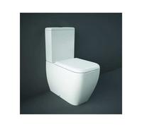 RAK Ceramics RAK Metropolitan Rimless Close Coupled Toilet With Cistern and Soft Close Seat Alpine White