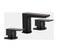 RAK Ceramics Moon Deck Mounted 3 Tap Hole Bath Filler Tap | Black | Brass | 50mm x 116mm x 166.5mm