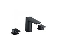 RAK Ceramics Moon Deck Mounted 3 Tap Hole Bath Filler Tap | Black | Metal | 50mm x 116mm x 166.5mm