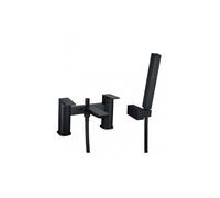 RAK Ceramics RAK Moon Bath Shower Mixer Tap Deck Mounted Black Finish: Black