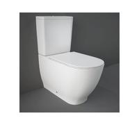 RAK Ceramics RAK Moon Closed Back Close Coupled Toilet With Cistern and Soft Close Seat White