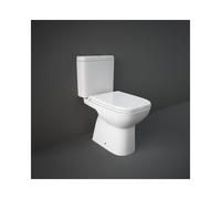 RAK Ceramics RAK Origin Open Back Close Coupled Toilet With Cistern and Soft Close Seat White Please Select Toilet Seat: Soft Close