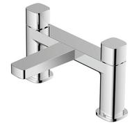 RAK Ceramics Petit Square Deck Mounted Bath Filler Tap | Chrome | Brass | 180mm x 129mm x 115mm