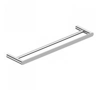 RAK Ceramics RAK Petit Round Double Towel Bar 600mm Wide Chrome Finish: Chrome, Please Select Size: 600mm
