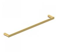 RAK Ceramics RAK Petit Square Towel Bar 600mm Wide Brushed Gold Finish: Matt Black