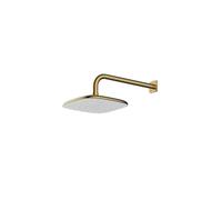 RAK Ceramics RAK Petit Square Wall Mounted Rain Shower Head Brushed gold Finish: Brushed Gold