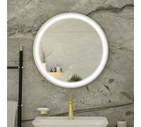 RAK Ceramics Picture Round Illuminated LED Mirror | Chrome | Glass/Aluminium | 800mm x 800mm