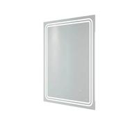 RAK Pluto LED Bathroom Mirror with Demister Pad and Shaver Socket 800 x 600mm - Mains Power