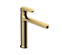 RAK Ceramics RAK Portofino Mid Height Basin Mixer Tap Brushed Gold Finish: Brushed Gold
