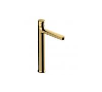 RAK Ceramics Positano Tall Basin Mixer Tap | Brushed Gold | Brass | 38mm x 321mm x 179mm
