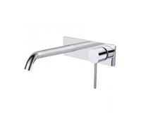 RAK Ceramics RAK Prima Tech Wall Mounted Basin Mixer Tap with Back Plate Chrome