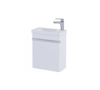 RAK Ceramics RAK Resort 450mm Wall Hung Cloakroom Vanity Unit with Right Hand Basin Matt White Finish: Matt White