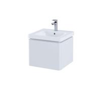RAK Ceramics RAK Resort 500mm Wall Hung 1 Drawer Vanity Unit with Basin Matt White Finish: Matt White, Please Select Size: 500mm