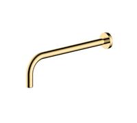 RAK Ceramics RAK Round Wall Mounted Shower Arm 350mm Long Brushed gold Finish: Brushed Gold