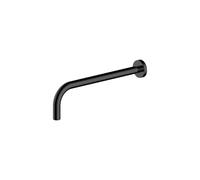 RAK Ceramics RAK Round Wall Mounted Shower Arm 350mm Long Matt Black Finish: Matt Black