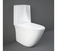 RAK Ceramics RAK Sensation Close Coupled Fully BackToWall Rimless Toilet With Cistern and Soft Close Seat White
