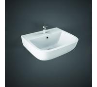 RAK Ceramics RAK Series 600 400mm Basin and Full Pedestal 1 Tap HoleWhite Please Select Size: 400mm, Number of Tap Holes: 1, Pedestal: Full Pedestal