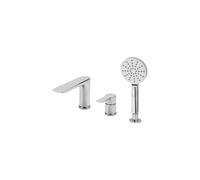RAK Ceramics Sport Deck Mounted 3 Tap Hole Bath Shower Mixer Tap | Chrome | Brass | 320mm x 108mm x 180mm