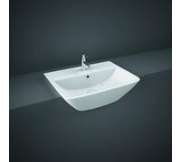 RAK Ceramics Summit Semi Recessed Basin with 1 Tap Hole | White | 500mm