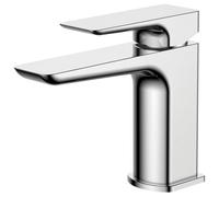 RAK Ceramics Rak Summit Polished Chrome Mini Basin Mixer Tap - Solid Brass, Single Lever, 15-Year Guarantee