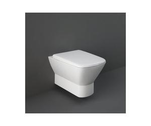 RAK Ceramics RAK Summit Rimless Back To Wall Toilet With Soft Close Seat Alpine White