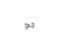 RAK Ceramics RAK Washington Art Deco Double Tumbler Chrome/White