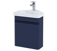 RAK Ceramics Resort Corner Vanity Unit | Matt Denim Blue | MDF | 450mm