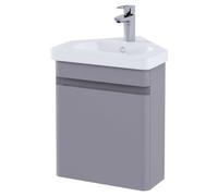 RAK Ceramics Resort Corner Vanity Unit | Matt Mushroom | MDF | 450mm