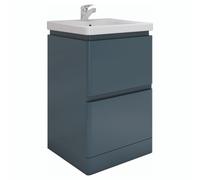 RAK Ceramics Resort Floor Standing Vanity Unit | Matt Denim Blue | MDF | 550mm
