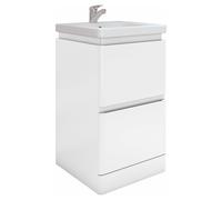 RAK Ceramics RAK-Ceramics Resort Floor Standing Basin Unit 500 White Finish: Matt White, Please Select Size: 500mm