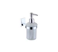 RAK Ceramics Resort Glass Liquid Soap Dispenser | Chrome | Brass | 67mm x 50mm x 92mm