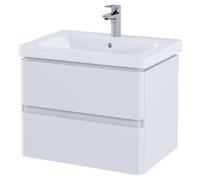 RAK Ceramics Resort Wall Hung 2 Drawer Vanity Unit | Matt White | MDF | 650mm