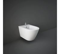 RAK Ceramics Resort Wall Hung Bidet with Hidden Fixings | White | 360mm x 320mm x 520mm