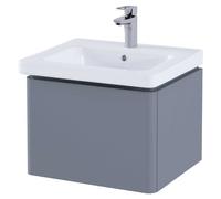 RAK Ceramics Resort Wall Hung Single Drawer Vanity Unit | Matt Grey | MDF | 500mm