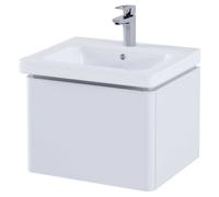 RAK Ceramics Resort Wall Hung Single Drawer Vanity Unit | Matt White | MDF | 500mm