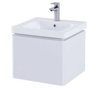 RAK Ceramics Resort Wall Hung Single Drawer Vanity Unit | Matt White | MDF | 550mm