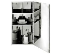 Rak Ceramics Riva Stainless Steel Single Corner Cabinet With Mirrored Door