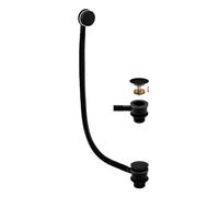 RAK Ceramics RAK Round Bath Clicker Waste and Overflow Black