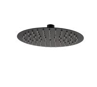 RAK Ceramics Round Ultra Slim Shower Head | Black | Stainless Steel | 250mm
