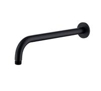 RAK Ceramics Round Wall Arm | Black | Stainless Steel | 300mm