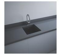 RAK Ceramics Silvia Matt Drop In Kitchen Sink | Black | Fire Clay | 450mm