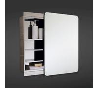 RAK Ceramics Slide Single Stainless Steel Cabinet with Sliding Mirrored Door | 660mm x 460mm x 140mm