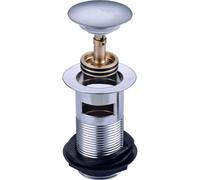 RAK Ceramics Slotted Deluxe Easy Clean Click Clack Waste | Chrome | Brass | 65mm x 105mm x 65mm