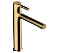 RAK Ceramics Sorrento Mid Height Basin Mixer Tap | Brushed Gold | Metal | 47mm x 238mm x 208.5mm
