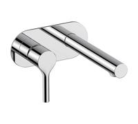 RAK Ceramics Sorrento Wall Mounted Basin Mixer Tap with Back Plate | Chrome | Metal | 190mm x 80mm x 202mm