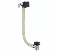 RAK Ceramics Square Bath Overflow Filler with Clicker Waste | Black | Brass | 65mm x 65mm x 940mm