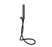 RAK Ceramics Black Square Shower Handset Wall Bracket Kit | Metal | 50mm x 222mm x 74mm
