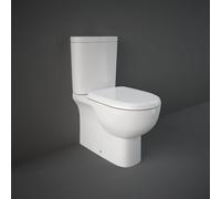 Rak Ceramics Tonique Closed Back Close Coupled Toilet With Soft Close Seat - White